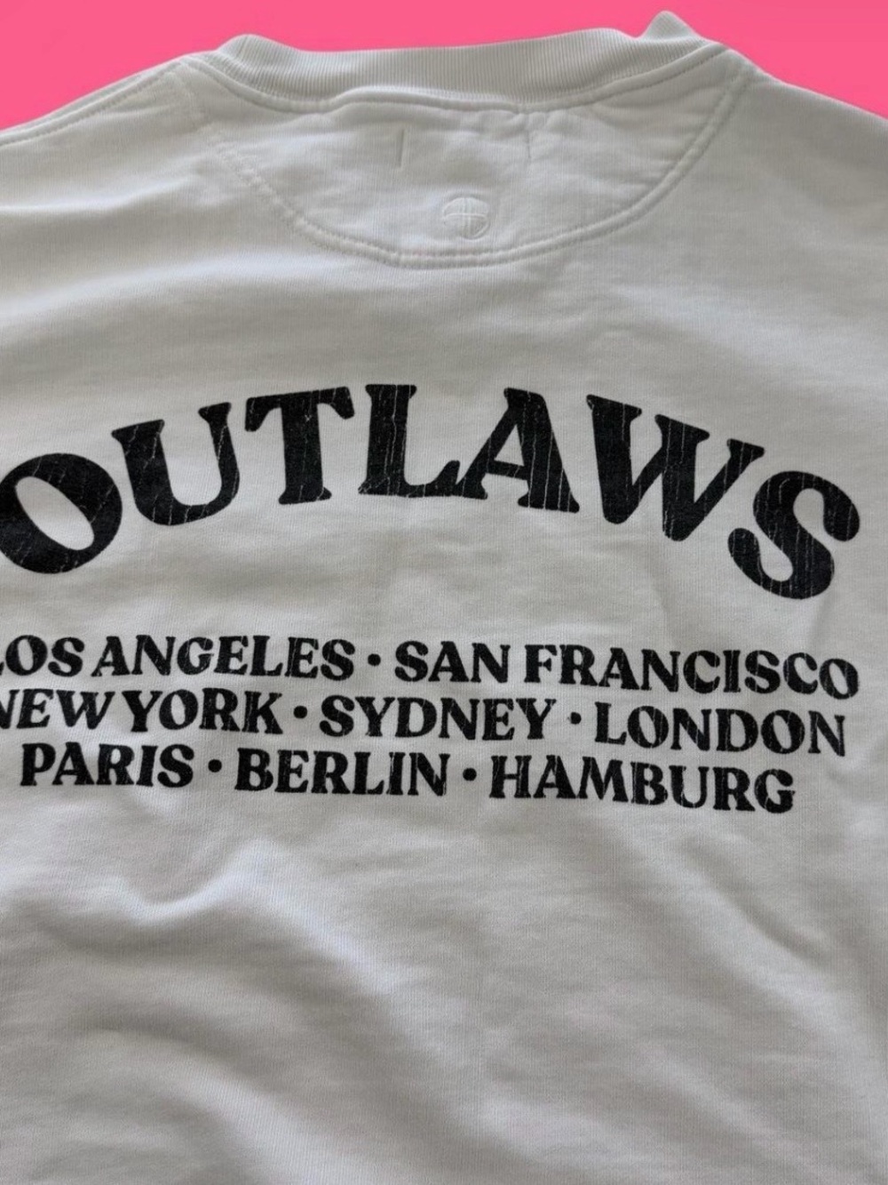 Outlaws Anine Bing Graphic Crewneck Sweatshirt - White